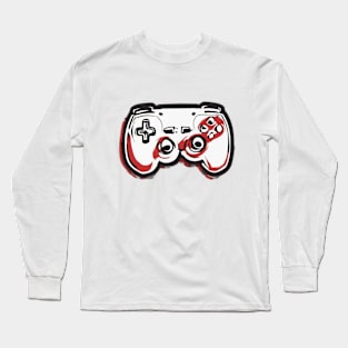 Retro Gamer Vibes - Vintage Video Game Controller Design No. 555 Long Sleeve T-Shirt